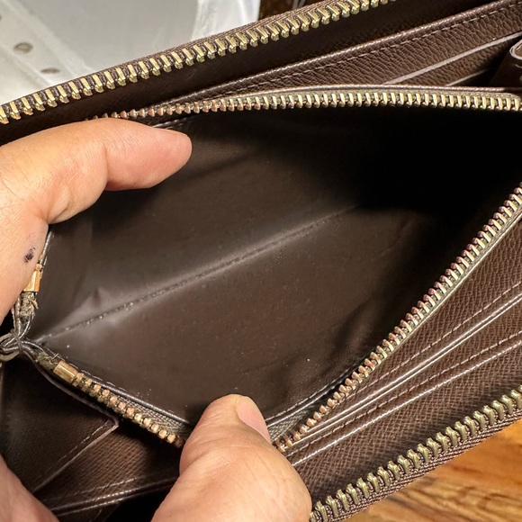 Louis Vuitton Zippy zip long Damier Ebene Brown Interior Wallet Box and duster - Picture 16 of 16